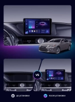 Магнитола для Lexus ES200, ES250, ES350 2015-2018 (джойстик - шайба) - FarCar BM9-2K-ES12B монитор 9.5" 2K QLED на Android 14, TS10, 4+32Гб, CarPlay, 4G SIM-слот