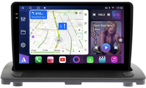 Магнитола для Volvo XC90 2002-2014 (рамка наверх) - FarCar BM173M монитор 9.5" QLED на Android 14, TS10, 4+32Гб, CarPlay, 4G SIM-слот