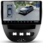 Магнитола для Citroen C1, Peugeot 107, Toyota Aygo - Teyes CC3-2K-360 на Android 10, Быстрая, 2K QLED, CarPlay, 4G SIM-слот, 4 камеры в комплекте