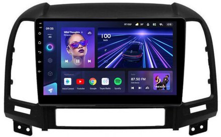 Магнитола для Hyundai Santa Fe 2 CM 2006-2012 (рамка черная) - Teyes CC3L на Android 10, 8-ядер, CarPlay, 4G SIM-слот