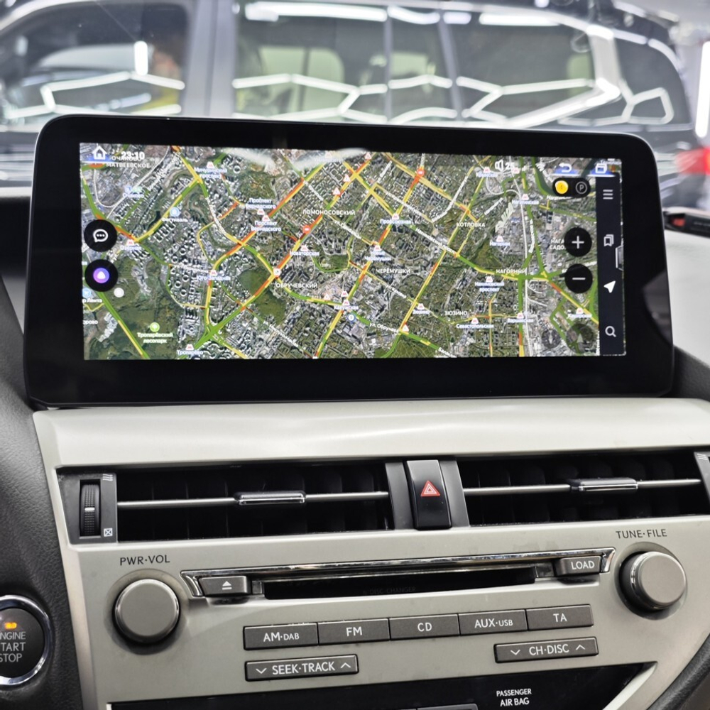Магнитола для Lexus RX 2009-2012 (монохром) - RDL-LEX-RX-12.3-M-09-12 монитор 12.3" на Android 13, 8Гб+128Гб, CarPlay, 4G SIM-слот, джойстик в комплекте