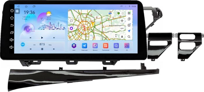 Магнитола для Toyota Camry 70 2017-2021 (без JBL) - FarCar монитор 12.3" 2K QLED на Android 14, Быстрая, CarPlay, 4G SIM-слот