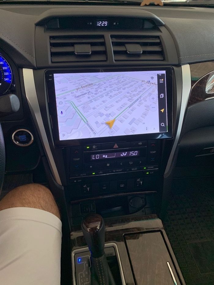 Магнитола для Toyota Camry 55 2014-2018 (рамка серебристо-черная) - Teyes CC3-2K-360 на Android 10, 2K QLED, 6Гб+128Гб, CarPlay, 4G SIM-слот, 4 камеры в комплекте