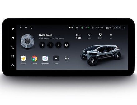 Магнитола для Mazda 3 BP 2019-2023 (ШГУ с монитором) - Teyes LUX ONE ROUND монитор 12.3", Android 10, ТОП процессор, CarPlay, 4G SIM-слот