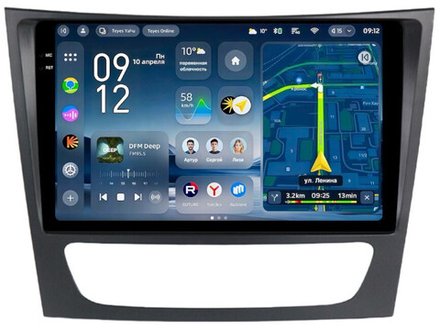 Магнитола для Mercedes-Benz E W211 2002-2010, CLS C219 - Teyes CC4-PRO монитор 9.5" 2K QLED на Android 13, Snapdragon 778G, ИИ, CarPlay, DSP, 4G SIM-слот