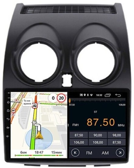 Магнитола для Nissan Qashqai J10 2006-2013, Dualis - Parafar PF788FHD на Android 13, 8-ядер, 2Гб+32Гб, CarPlay, 4G SIM-слот