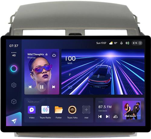 Магнитола для Toyota Corolla 150 2006-2013 (рамка тип 2) - Teyes CC3-2K монитор 13", QLED+2K, Android 10, ТОП процессор, 4G SIM-слот, CarPlay