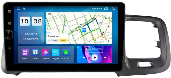 Магнитола для Volvo S60/V60 2010-2018 - Parafar PF186LUX2LHDAV на Android 12, Быстрая, CarPlay, 4G SIM-слот