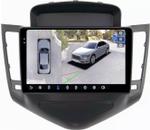 Магнитола для Chevrolet Cruze 1 2009-2012 (рамка черная) - FarCar BX045M-360 монитор 9.5" 2K QLED на Android 13, Быстрая, CarPlay, 4G SIM-слот, 4 камеры в комплекте