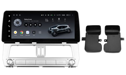 Магнитола для Toyota Land Cruiser Prado 150 2017-2019 (без 360) - Teyes LUX ONE монитор 12.3" 2K QLED на Android 10, CarPlay, 4G SIM-слот, 6/128ГБ