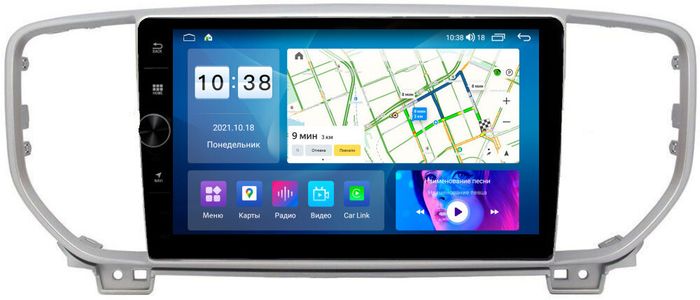 Магнитола для KIA Sportage 2018-2021 - Parafar PF577LHDAV на Android 12, ТОП процессор, 3Гб+32Гб, CarPlay, 4G SIM-слот