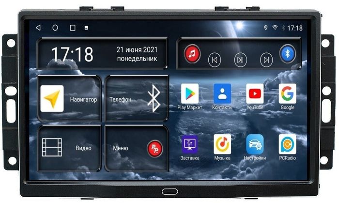 Магнитола для Jeep, Dodge, Chrysler 2004-2009 (штатная навигация) - Redpower 71217 Android 10, Быстрая, CarPlay, SIM-слот