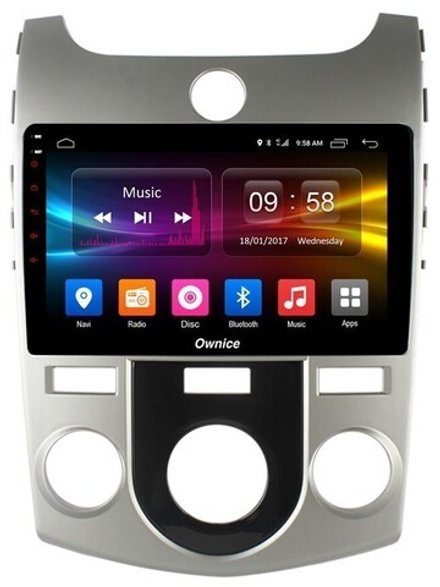 Магнитола для KIA Cerato 2 2008-2013 (кондиционер) - Kuberg OL-9736-M QLed, Android 12, TS10, CarPlay, 4G SIM-слот