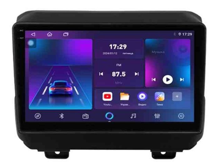 Магнитола для Jeep Wrangler 4 2018+ - Parafar PF594LUX1RN2K на Android 13, Быстрая, QLED+2K, CarPlay, 4G SIM-слот