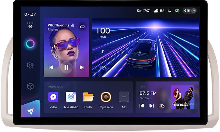 Магнитола для Nissan March K12 / Micra K12 / 2002-2010 - Teyes CC3-2K монитор 13", QLED+2K, Android 10, Быстрая, 4G SIM-слот, CarPlay