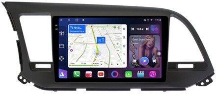 Магнитола для Hyundai Elantra 6 2016-2018 (штатная КЗВ, рамка тип 2) - FarCar BM9-2K-7065F2B монитор 9.5" 2K QLED на Android 14, TS10, 4+32Гб, CarPlay, 4G SIM-слот