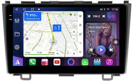 Магнитола для Honda CR-V 3 2006-2012 - FarCar 009M монитор 9.5" QLED на Android 14, TS18, CarPlay, 4G SIM-слот