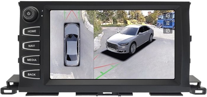 Магнитола для Toyota Highlander 3 U50 2013-2020 (рамка с крутилкой) - Teyes CC3-2K-360 на Android 10, 2K QLED, 6Гб+128Гб, CarPlay, 4G SIM-слот, 4 камеры в комплекте