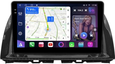 Магнитола для Mazda CX-5 2011-2017 - FarCar 2007M монитор 10.36" QLED на Android 14, TS18, CarPlay, 4G SIM-слот