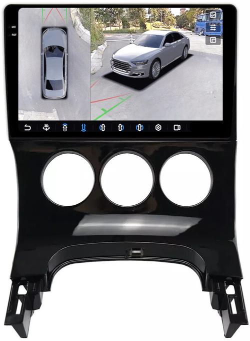 Магнитола для Peugeot 3008 2010-2017 (кондиционер) - FarCar BX197M-360 монитор 9.5" 2K QLED на Android 13, 6Гб+128Гб, CarPlay, 4G SIM-слот, 4 камеры в комплекте