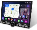 Магнитола в рамку 9/10 с кнопками и крутилкой - Farcar BM904 на Android 13, монитор 13" QLED+2K, CarPlay, 4G SIM-слот, 4/32ГБ