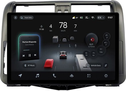 Магнитола для Toyota Land Cruiser Prado 150 2009-2013 (рамка графит) - Teyes CC4-PRO монитор 13" 2K QLED на Android 13, Snapdragon 778G, ИИ, CarPlay, DSP, 4G SIM-слот
