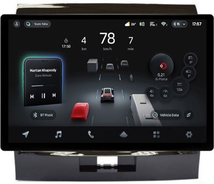 Магнитола для Toyota Land Cruiser 200 2007-2015 (экран климата внизу, рамка 10) - Teyes CC4-PRO монитор 13" 2K QLED на Android 13, Быстрейшая, Snapdragon 778G, ИИ, CarPlay, DSP, 4G SIM-слот