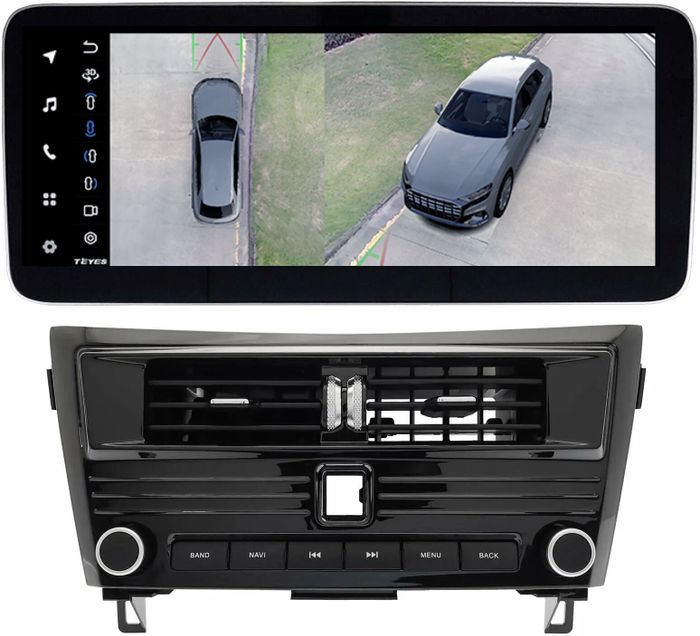 Магнитола для Nissan Qashqai J11, X-Trail T32 2014-2020 - Teyes LUX ONE 360 монитор 12.3" на Android 10, CarPlay, 4G SIM-слот, 6/128 ГБ, 4 камеры в комплекте