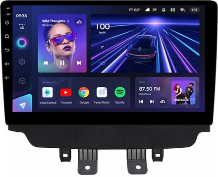 Магнитола для Mazda CX-3 2014-2023 (монохром) - Teyes CC3L монитор 10" IPS на Android 10, 8-ядер, CarPlay, 4G SIM-слот