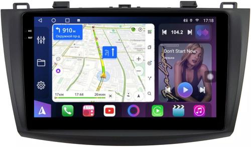 Магнитола для Mazda 3 BL, Axela 2009-2013 - FarCar BM034M монитор 9.5" QLED на Android 14, TS10, 4+32Гб, CarPlay, 4G SIM-слот