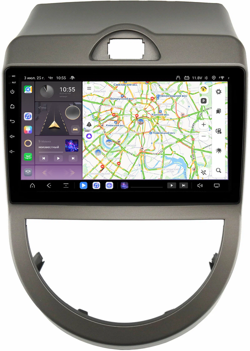 Магнитола для KIA Soul 2008-2011 (AM) - Kuberg QLed, Android 13, TS20, CarPlay, SIM-слот