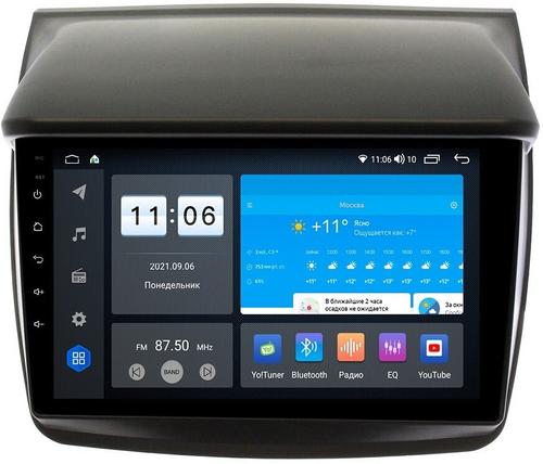 Магнитола для Mitsubishi L200, Pajero Sport 2006-2016 - AK334R9-MTK-LTE Android 10, 8-ядер, 4-64Гб, SIM-слот