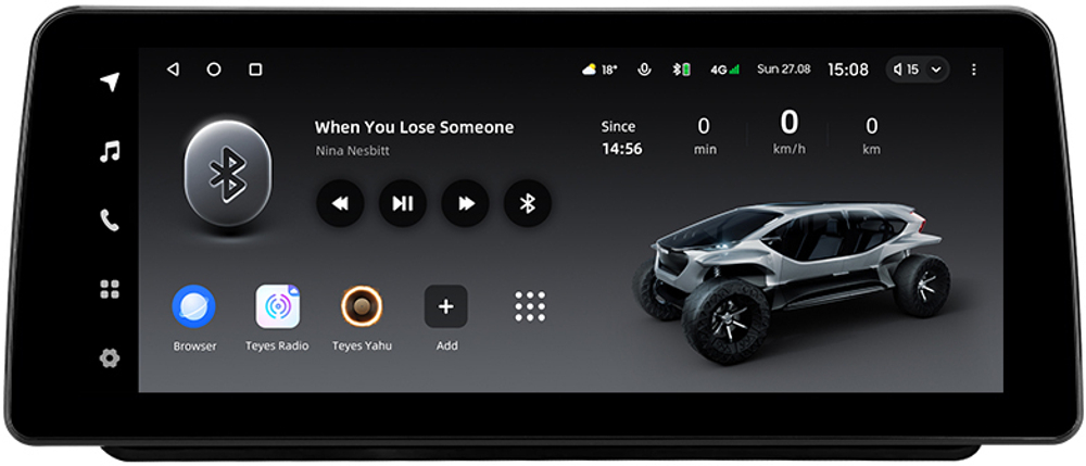 Магнитола для Toyota RAV4 50 2023+ (взамен 10", из Китая) - Teyes LUX ONE монитор 12.3" 2K QLED на Android 10, CarPlay, 4G SIM-слот, 6/128ГБ