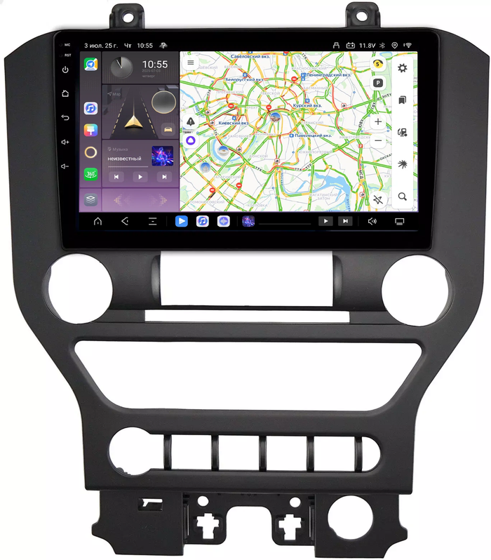 Магнитола для Ford Mustang 6 2014-2022 S550 - Kuberg QLed, Android 13, Быстрейшая, CarPlay, SIM-слот