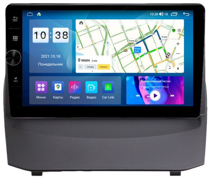 Магнитола для Ford Fiesta 2008-2018 - Parafar PF171LHDAV на Android 12, Быстрая, CarPlay, 4G SIM-слот