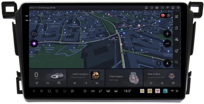 Магнитола для Toyota RAV4 XA40 2012-2019 - Kuberg OL-9607 QLed+2K, Android 13, UIS7870 (DUDU7), CarPlay, SIM-слот