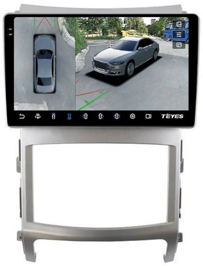 Магнитола для Hyundai iX55 2009-2013 - Teyes CC3-2K-360 на Android 10, 2K QLED, 6Гб+128Гб, CarPlay, 4G SIM-слот, 4 камеры в комплекте