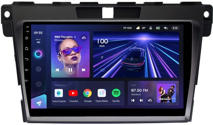Магнитола для Mazda CX-7 2006-2012 - Teyes CC3 Android 10, ТОП процессор, 4/32 Гб, CarPlay, SIM-слот