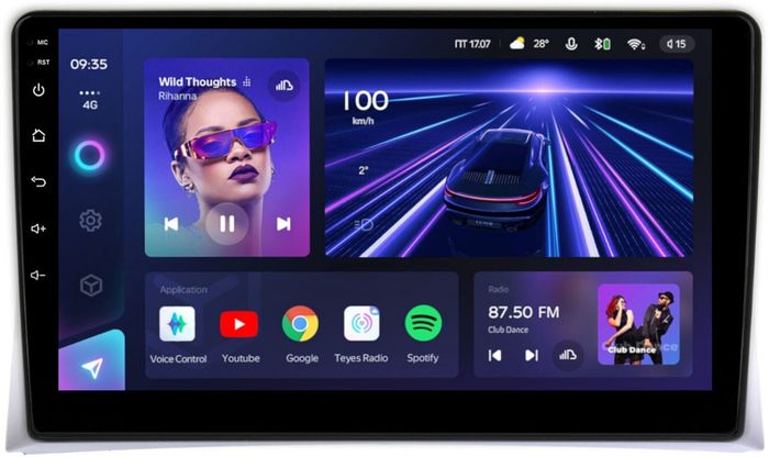 Магнитола для Volkswagen Multivan T5 2003-2015 - Teyes CC3 Android 10, ТОП процессор, 4/32 Гб, CarPlay, SIM-слот