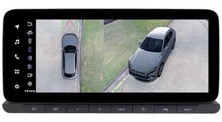 Магнитола для Audi Q7 4L 2009-2015 (ШГУ 3G) - Teyes LUX ONE 360 монитор 12.3" 2K QLED на Android 10, CarPlay, 4G SIM-слот, 6/128 ГБ, 4 камеры в комплекте