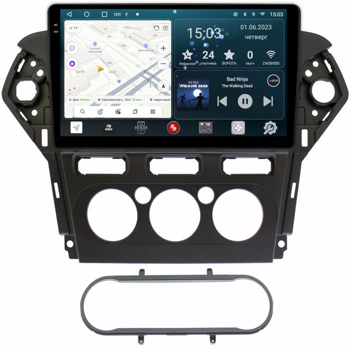 Магнитола для Ford Mondeo 4 2010-2015 - RedPower 103 Android 10, Быстрая, QLED+2K, CarPlay, SIM-слот