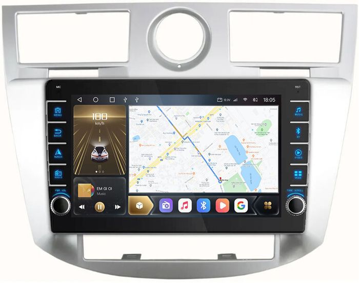 Магнитола для Chrysler Sebring 2006-2010 - Kuberg EW-9301 (кнопки и крутилки), Android 12, TS10,  CarPlay, 4G SIM-слот