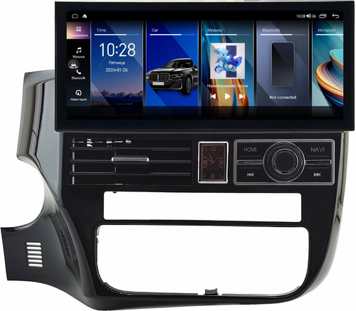 Магнитола для Mitsubishi Outlander 3 2012-2022 - Kuberg монитор 12.3" в стиле LEXUS на Android 12, 2К экран, Быстрая, CarPlay, 4G SIM-слот