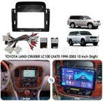 Магнитола для Toyota Land Cruiser 100, Lexus LX470 1998-2002 (климат на ШГУ) - Kuberg SF-1698-3 QLed+2K, Android 13, Быстрейшая, CarPlay, 4G SIM-слот