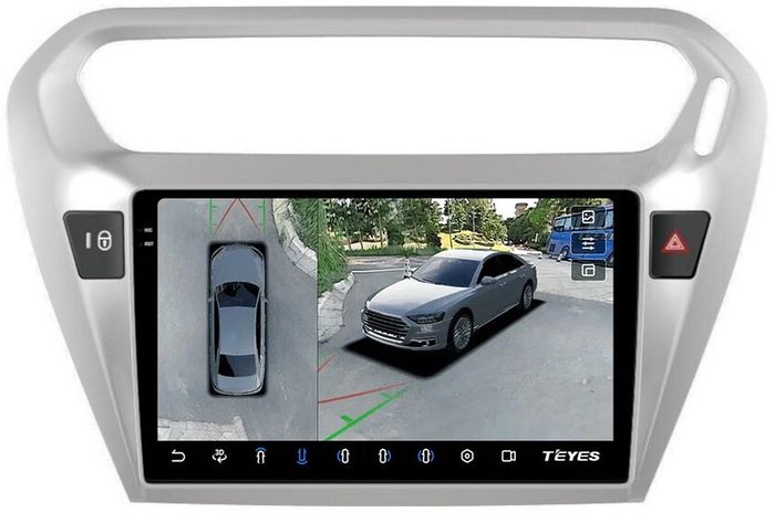 Магнитола для Peugeot 301, Citroen C-Elysee - Teyes CC3-2K-360 на Android 10, 2K QLED, 6Гб+128Гб, CarPlay, 4G SIM-слот, 4 камеры в комплекте
