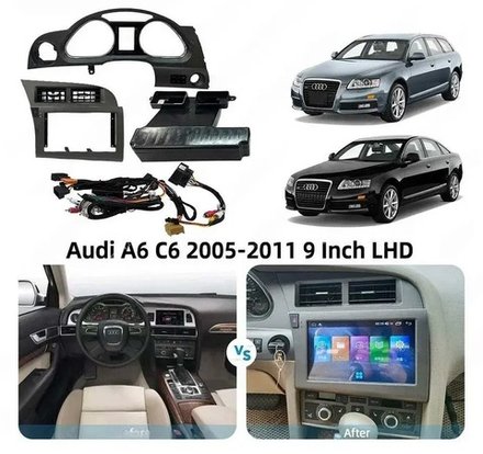 Магнитола для Audi A6 2004-2008 2G - Kuberg SF-9612 Android 10, 8-ядер, 4G SIM-слот
