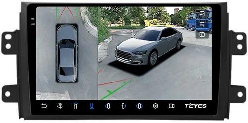 Магнитола для Suzuki SX4 2006-2014 - Teyes CC3-2K-360 на Android 10, 2K QLED, 6Гб+128Гб, CarPlay, 4G SIM-слот, 4 камеры в комплекте