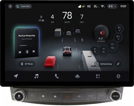 Магнитола для Lexus IS250 XE20 2005-2013 (ШГУ монохром, рамка с крутилками) - Teyes CC4-PRO монитор 13" 2K QLED на Android 13, Snapdragon 778G, ИИ, CarPlay, DSP, 4G SIM-слот