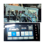 Комплект рамки с разъёмами 10,1"+can Mitsubishi Outlander 3 2012-2023 овальный климат Chinese ver.CAN