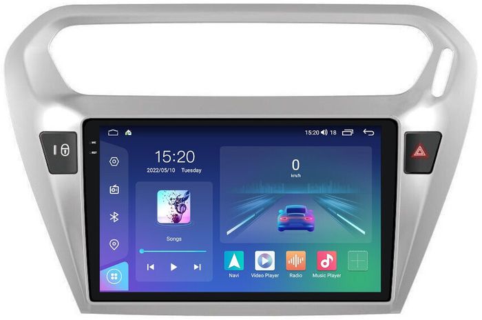 Магнитола для Peugeot 301 / Citroen C-Elysee - Parafar PF991RN2K на Android 13, QLED+2K, ТОП процессор, 4Гб+32Гб, CarPlay, 4G SIM-слот